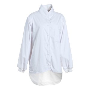 Nybo Vit Unisex Move Cardigan, Långärmad, Supermjuk Fleecetyg