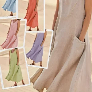TILLFÄLLIGT 50% RABATT | Bianca™ -  Vintage ärmlös sommarklänning
