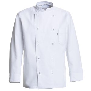 Nybo Vit Unisex Delight Kockjacka, Tryckknapp, Slitstark