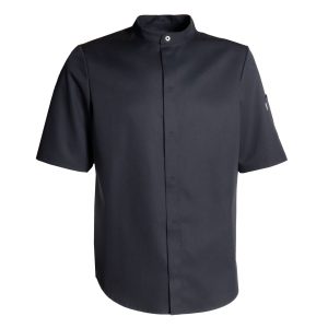 Nybo Svart Unisex Essence Kockjacka, Kortärmad, Stretchbar, Återvunna Materialer