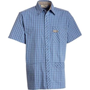 Nybo Blå/Beige Unisex Picknick Tunika/Skjorta, Justerbar Passform, Rymliga Fickor